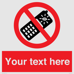 Custom No camera phones Sign